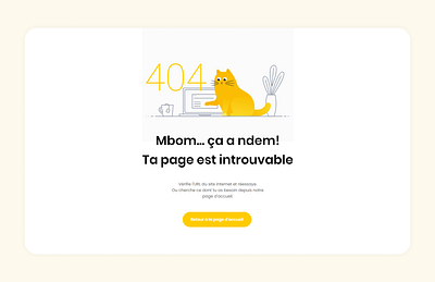 404 page design - Mapossa 404 404 page desktop design error message framer missing page ui website page yellow