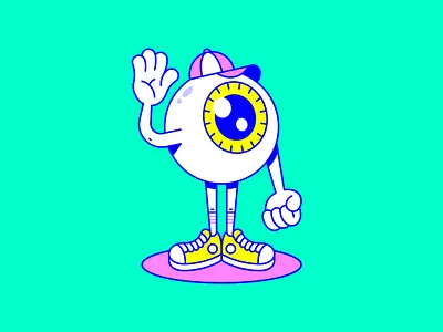 THE ALL SEEING EYE acid all seeing eye cap cartoon cartoon character character illustration drugs eye eyeball hippy illustration lsd psychedelic psychedelics spot illustration trip trippy vector