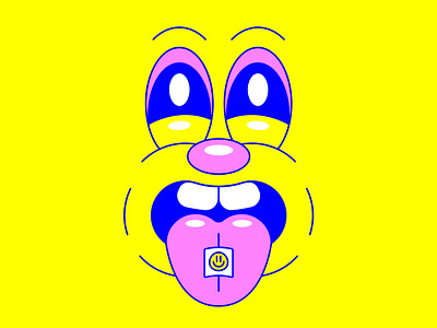 THE DAY TRIPPER acid buck teeth cartoon character character illustration commercial illustration drugs face high hippy illustrator lsd psychedelic psychedelics smile smiley face stoned trip trippy vector