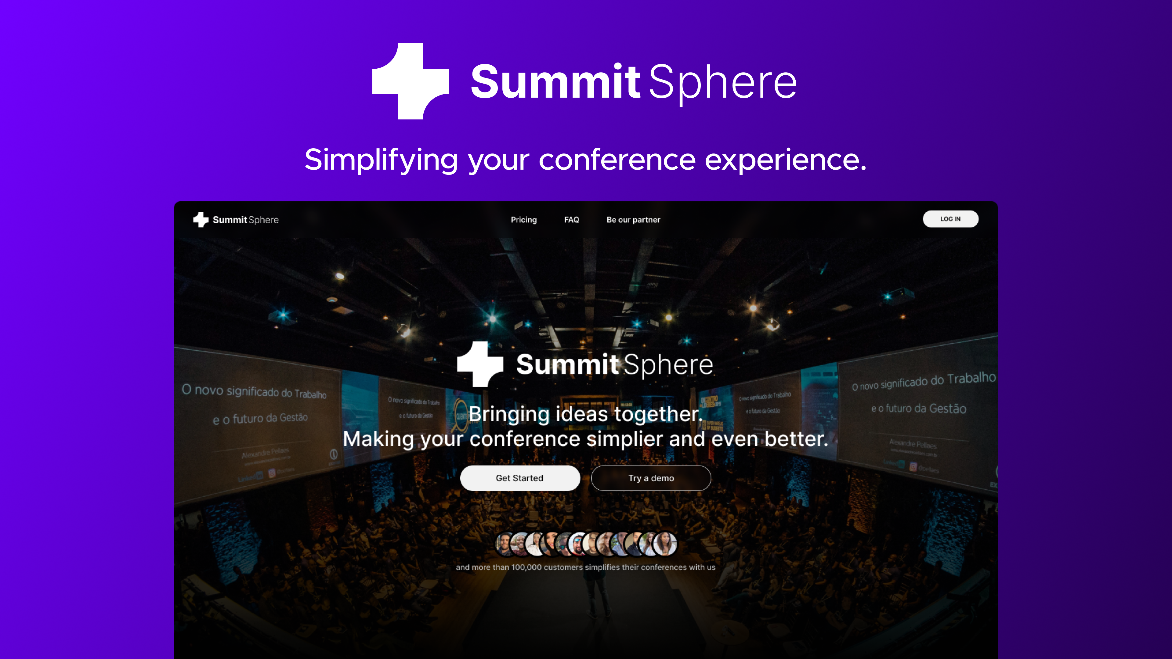 SummitSphere - Conferencing Made Easy conference dash dashboard management pricing ui