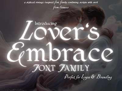 Lover's Embrace Font Family design font design font family