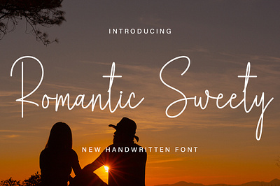 Romantic Sweety crafting font cute font handwritten monoline script script font