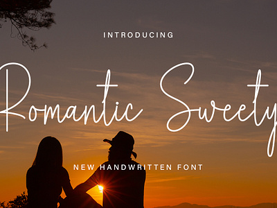 Romantic Sweety crafting font cute font handwritten monoline script script font