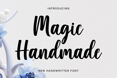 Magic Handmade crafting font cute font handwritten monoline new font script script font