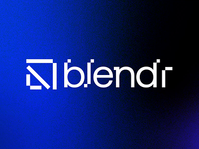 Blendr Logo Animation 2d animation after effects animation brand motion branding custom animation logo logo animation logo intro minimal animation motion graphics