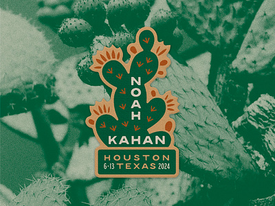 Noah Kahan branding cactus design graphic design houston illustration illustration art music nature noahkahan pricklypear texas texture typography vector