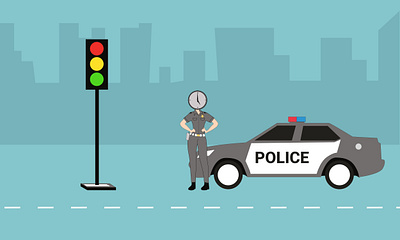 female police patrol police badge