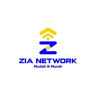 Zia Network Logo Design corporate identity.