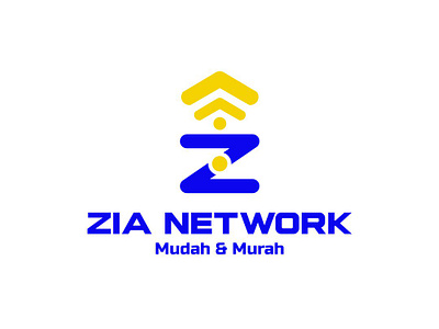 Zia Network Logo Design corporate identity.