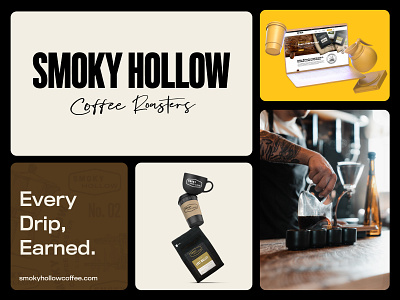 Smoky Hollow - Brand Design artdirection branding coffee design illustration logo mockup typography