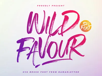 Wild Favour SVG font 3d animation branding design font graphic design identity illustration lettering logo motion graphics type typography ui