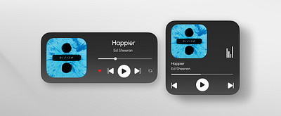 Music Player Widget figma graphic design music ui widget