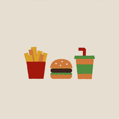 Fast Food vector animation