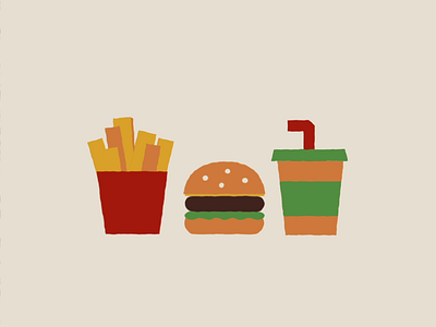 Fast Food vector animation