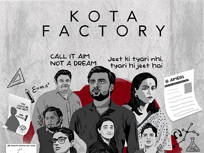 ✨ Embracing the journey of Kota Factory Season 3! 📚🎨 art fanart illuistration kotafactoryseason3 kotfactory netflix poster posterdesign