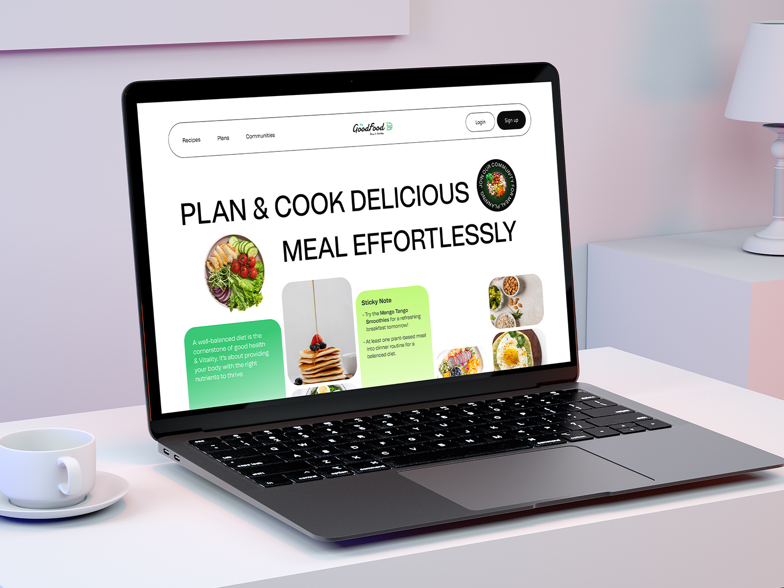 Streamlined UI/UX for Meal Planning app cooking design fitness fitness app flat illustration kitchen meal meal plan meal planner meal planner app mobile mobile app order recipes cards responsive ui uiux uiux designer