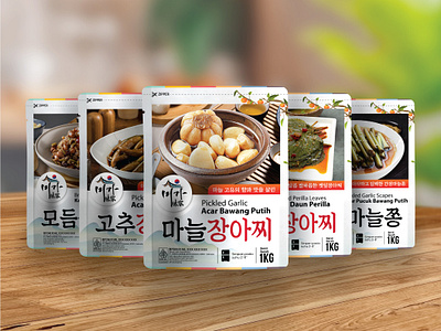 Korean Pickled Packaging branding design graphic design illustration logo packaging typography vector