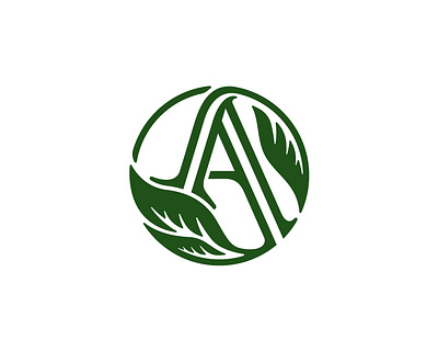 A GREEN LOGO a a logo alogo beauty branding design designlogo garden graphic design green logo logo design logodesign simple vector