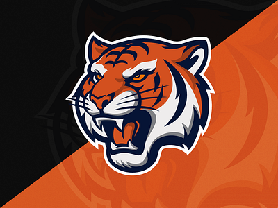 Tiger Mascot Logo branding cartoon esport game graphic design hipster icon illustration logo mascot sports tiger vector