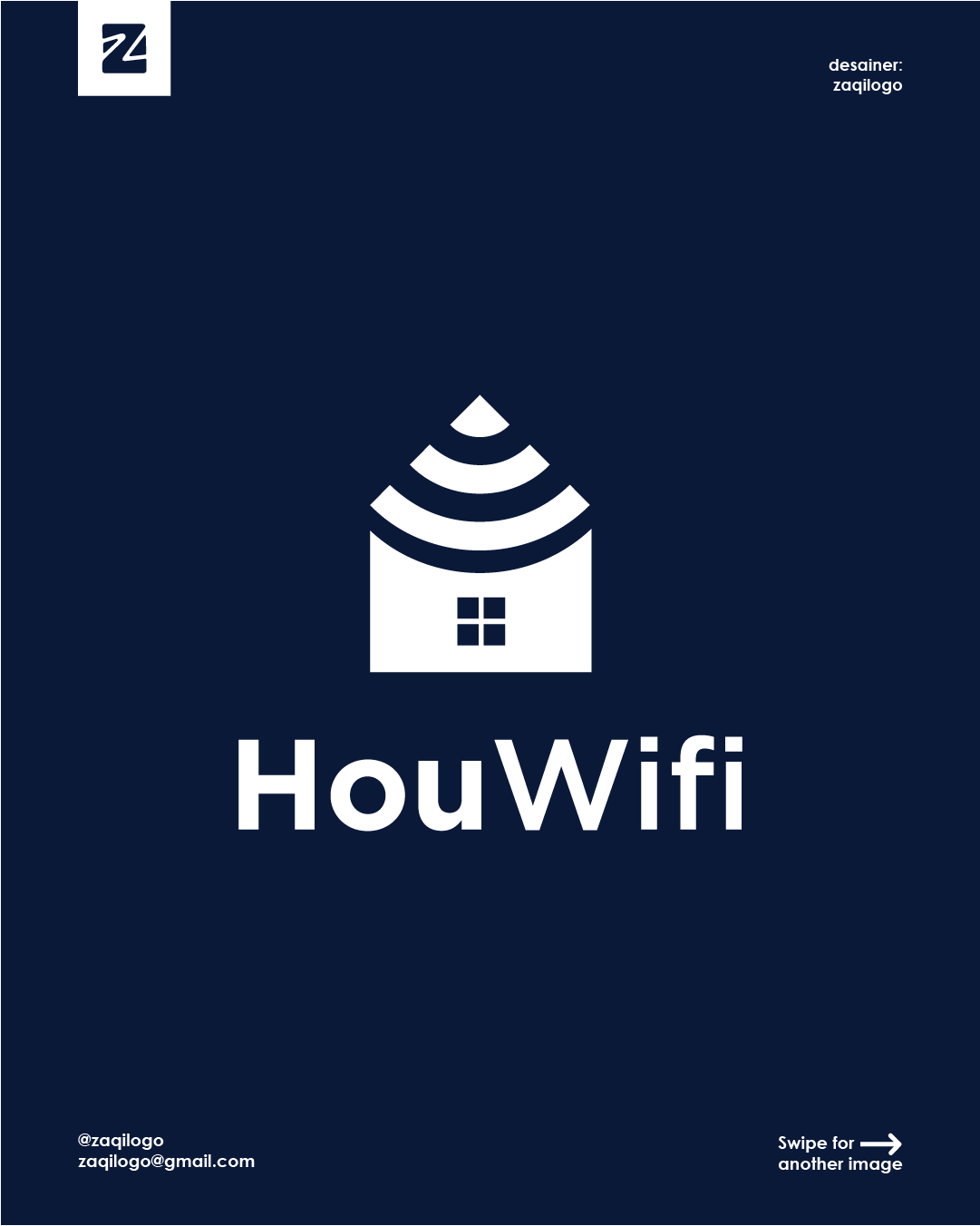 Hou Wifi Logo branding design graphic design home homes hou hou wifi logo logo logo maker logo type logos logotype maker modern simple simple logo tech technology vector wifi
