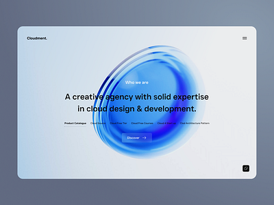 Cloudment Landing 3d aws azure cloud cloudment conecpt google header hero section landing landing page design server ui ui design uiux uiuxdesign web design website