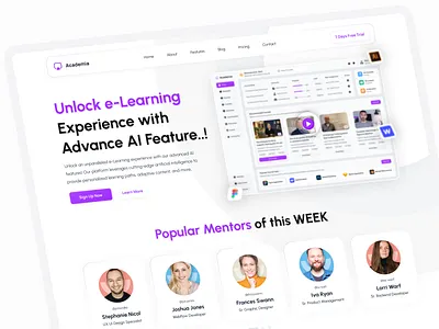 eLearning Landing Page 10ms course course website e learning edtech landing page education education landing page education platform education website edutech elearning elearning landing page home page odama online education website online learning saas landing page study teaching website website design