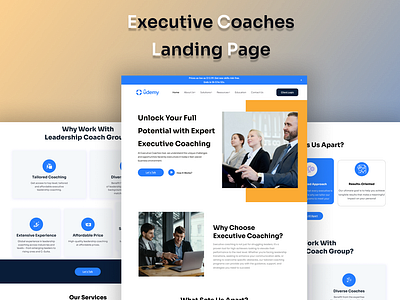 Udemy - Executive Coaches Landing page branding business coach cherish coaching coach coaching coaching landing page coaching template coaching website design executive coaches landing page hero life coach landing page mountain personal website typography ui ux web design website website layout