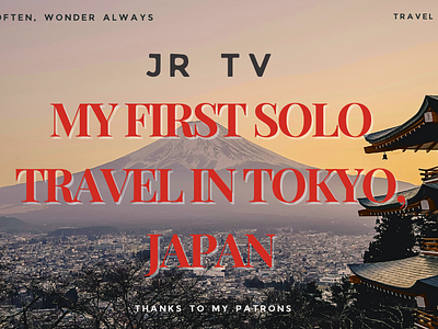 YouTube Thumbnail for Solo Traveling aesthetic aesthetic thumbnails graphic design thumbnail thumbnail for solo travel thumbnails youtube youtube thumbnail