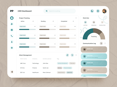 CRM Dashboard Overview Design appdesign crm crmdashboard dashboard dashboard design dashboarddesign design typography ui uiux ux webdashboard webdesign