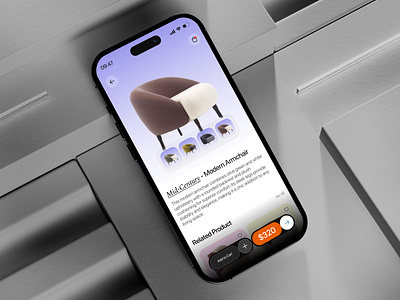 Furniture Haven - Mobile App Design 3d furniture animation app design app ui architecture chair app decor ecommerce app furniture furniture app furniture mobile app design furniture shop interior interior design mobile app mobile app design mobile application modern motion graphics ui