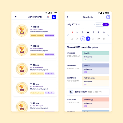 Parent App interaction design ui uiux user experience design