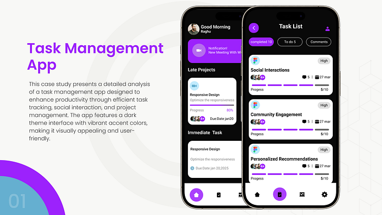 Task Management App by Chetan datta Pailla on Dribbble