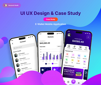 E-Wallet App Design adobe xd app app design design e wallet figma graphic design ui ui design