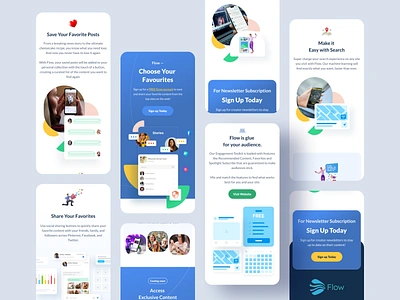 Flow Engagement Toolkit Responsive creative design creative design css html landing page marketing page mobile design ui design uiroll ux desig web application web design website design