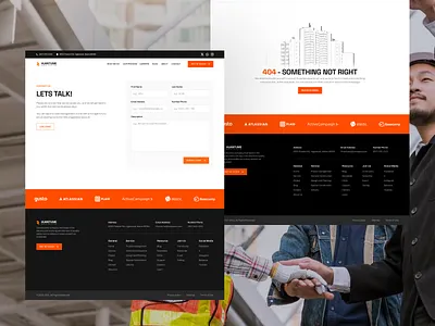 Huantume - Construction Landing Page agency architecture building building agency company construction construction company design future home industry landing page material property real estate residence