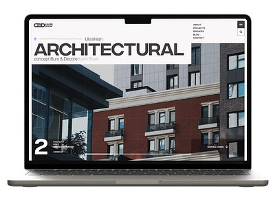 Website for Architectural Büro architecture artdirection minimalism prototype ui ux web webdesin website