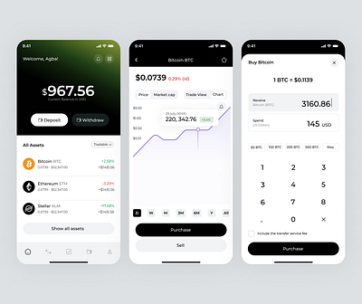 crypto app ui