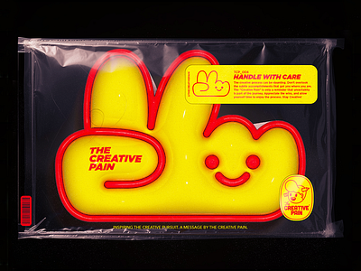 Handle with Care branding illustration illustrator inflate packaging the creative pain vector