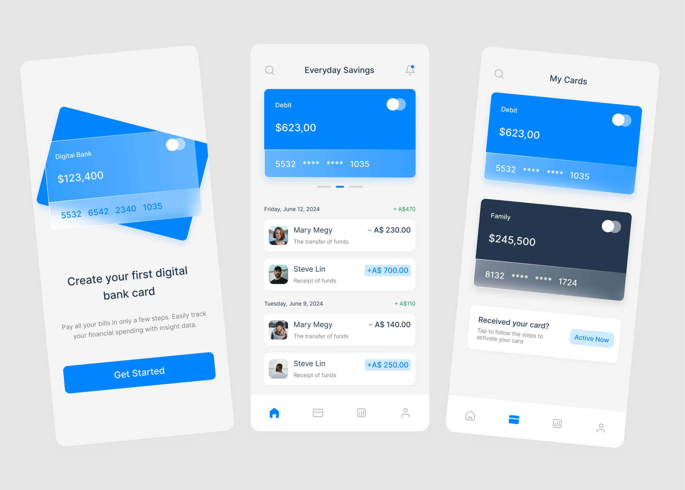 Mobile APP | Digital Bank app bank branding dashboard design ios mobile mobile design ui ux website