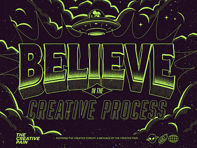 Believe believe branding icons illustration illustrator logo the creative pain vector