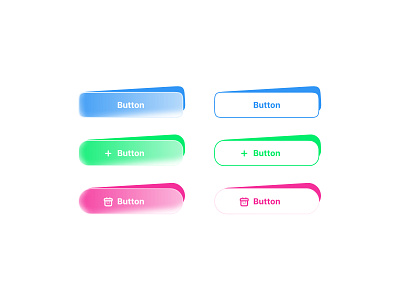 Button Component app bank button component design system finance glassy icon illustration market payment ui web