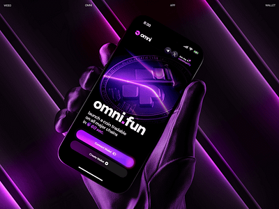 Omni: Home Page Mobile Design UI app design bitcoin blockchain crypto crypto exchange cryptocurrency dapp defi etherium fintech landing page mobile design nft marketplace platform product design swap token trading wallet web3