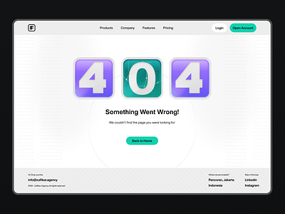 404 Page - Playoff 3d 404 404 page ahmad arif zulfikar branding clay design error framer illustration landing page not found oops page playoff tubik ui ui8 ux wrong