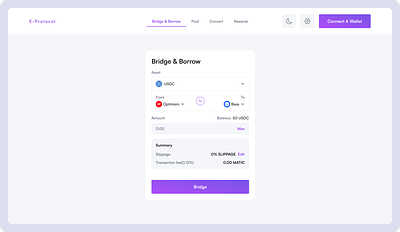 Bridge & Borrow Chain Abstraction screen 1 blockchain borrow bride and borrow bridge bridge and borrow chain abstraction web3