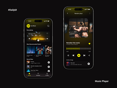 Music Player App design figma musicapp ui