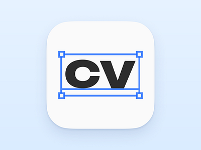 Icon for CV Builder App app app icon app store cv design figma icon icon design ios iphone marketing mobile modern resume screenshots ui ux