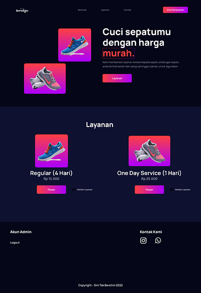 UI Sini Tak Bersihin branding design figma graphic design home page indonesia interface landing page ui ui design ui ux design user experience user interface web design web ui website design