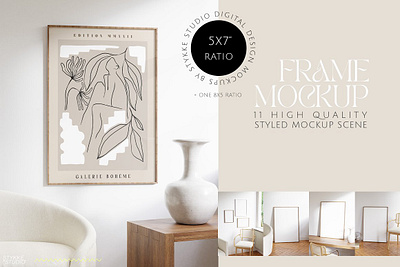 Frame Mockup art mockup bedroom frame mockup design frame frame mockup graphic design mockup product mockups