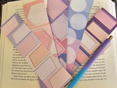 Lavender Note-taking Bookmarks bookmark design design graphic design