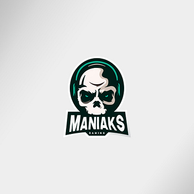 Maniaks Gaming Logo branding graphic design logo